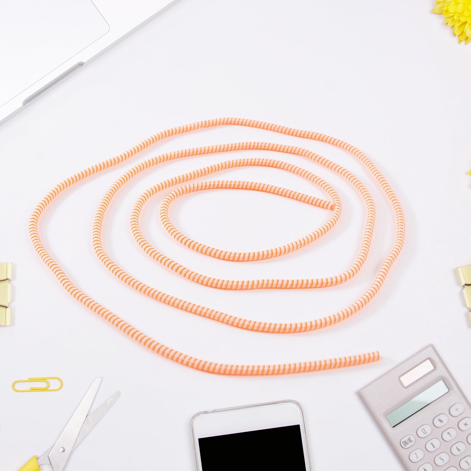 Flexible Spiral Cable Protector Sleeve (1 Pc) Flexible Spiral Cable Protector Sleeve (1 Pc)